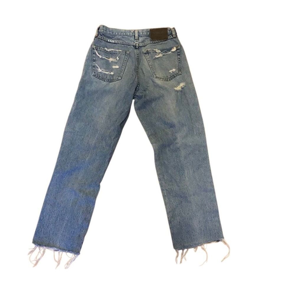 Pepe jeans London vintage raw hem heart cutout super rare size 26 baggy mom boyf - Picture 8 of 8